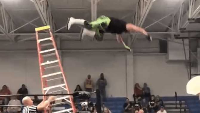 VIDEO: Scary Footage Of Indie Wrestler Lazer Missing Dive & Sustaining Serious Injuries Shared Online