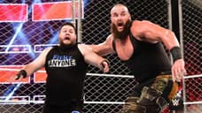 Kevin Owens Beat Braun Strowman After The Monster Among Men Threw Him From The Top Of The Cage