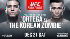 Featherweight Bout Between Brian Ortega And Chan Sung Jung Will Headline UFC BUSAN