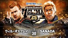 IWGP Junior Heavyweight Champion Will Ospreay Defeats Sanada on Day 3 Of The G1 CLIMAX Tournament