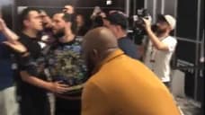 Kamaru Usman And Jorge Masvidal Get Into A Heated Verbal Altercation At SUPER BOWL RADIO ROW