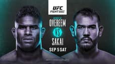 Quick Results For UFC ON ESPN+ 34 With Alistair Overeem Vs. Augusto Sakai As The Main Event