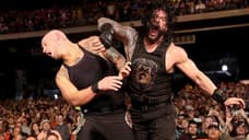 Roman Reigns Took Out King Corbin With A Killer Spear To End Their ROYAL RUMBLE Falls Count Anywhere Match