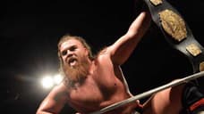 The Ring Ropes Collaspe In An Incident Involving United Kingdom Wrestler Joe Coffey