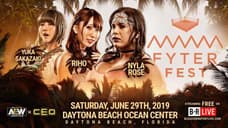 Triple Threat Match Between Nyla Rose, Riho, And Yuka Sakazaki Is Added To AEW FYTER FEST