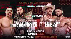 Two Championship Matches Headline Tonight's RING OF HONOR