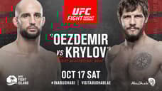 Volkan Oezdemir And Nikita Krylov Will Co-Main Event The UFC FIGHT NIGHT Show On Oct. 17