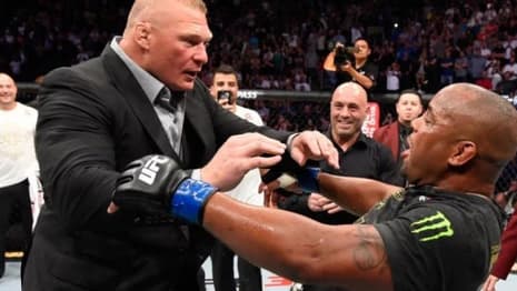 Daniel Cormier Taunts Brock Lesnar During SUMMERSLAM Match: When We Clash I’m In That Ass!