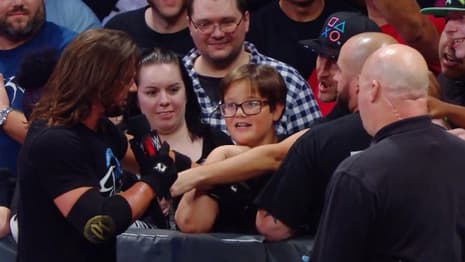 Watch AJ Styles Hilariously Trip Over At The End Of Last Night's MIXED MATCH CHALLENGE 2