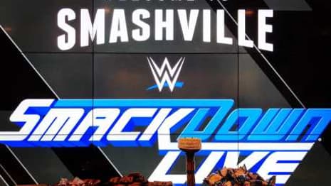 2018 HALL OF FAME Inductee Jeff Jarrett Greets An Old Friend Backstage At SMACKDOWN LIVE