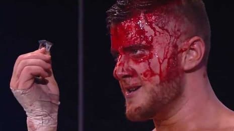 AEW: BLOOD AND GUTS - Chris Jericho Took A Bloody, Hellacious Fall Off The Cage To End The Match