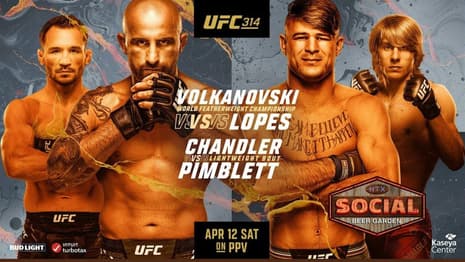 Alexander Volkanovski vs. Diego Lopes For The Featherweight Title Headlines UFC 314