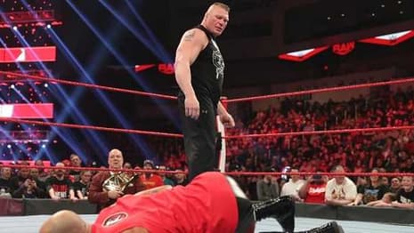 Brock Lesnar Stood Tall Over Ricochet During RAW After Dealing A Vicious Low Blow