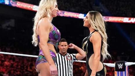 Charlotte Flair Breaks Character To Praise SUMMERSLAM Opponent Trish Stratus In Post-Match Interview