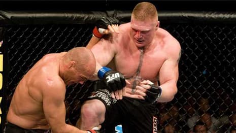 Check Out Brock Lesnar Beating Randy Couture To Win The UFC Heavyweight Championship