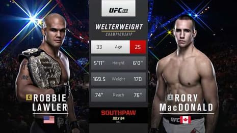 Check Out The Hard-Hitting Battle Between Robbie Lawler And Rory MacDonald At UFC 189
