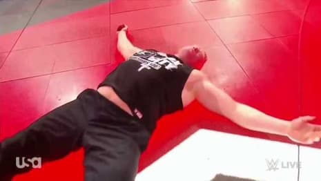 Drew McIntyre Takes Out Brock Lesnar With A Trio Of Claymore Kicks On RAW