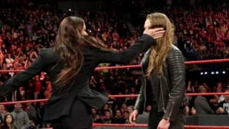If Stephanie McMahon Slapping Ronda Rousey At ELIMINATION CHAMBER Looked Real, It's Probably Because It Was!