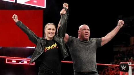 Kurt Angle Is Full Of Praise For The Work Ethic Of His WRESTLEMANIA 34 Tag-Team Partner Ronda Rousey