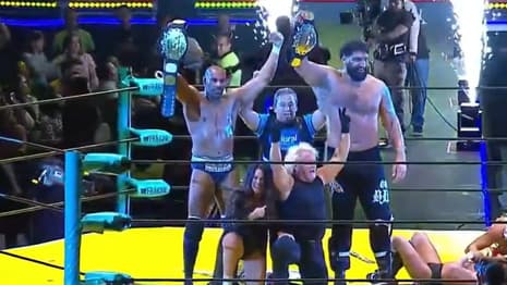 LUCHA LIBRE AAA Strips Raj Dhesi And Satnam Singh Of The Tag Team Titles