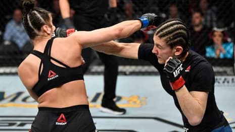 Maycee Barber Suffers First Loss Of Career To Roxanne Modafferi; Injures Leg At UFC 246