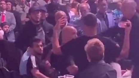 Nate Diaz And Lightweight Champion Khabib Nurmagomedov Nearly Get Into A Brawl At UFC 239