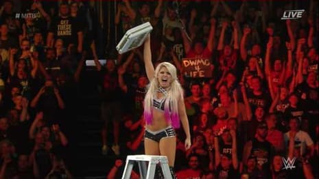 RAW Superstar Alexa Bliss Wins The Women's MONEY IN THE BANK Ladder Match