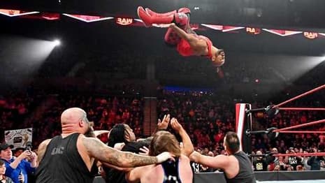 Ricochet Took To The Skies As WWE Releases Footage From After RAW Went Off The Air