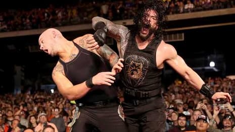 Roman Reigns Took Out King Corbin With A Killer Spear To End Their ROYAL RUMBLE Falls Count Anywhere Match