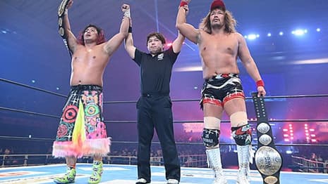 Tetsuya Naito and Hiromu Takahashi Won The IWGP World Tag Team Titles At The NEW BEGINNING IN OSAKA