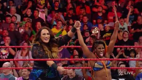 The Irresistible Force Nia Jax Makes Her Return To RAW As Ember Moon's Surprise Partner