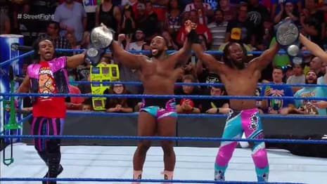 The New Day Regained The SMACKDOWN LIVE Tag-Team Championships Tonight In A Sin City Street Fight