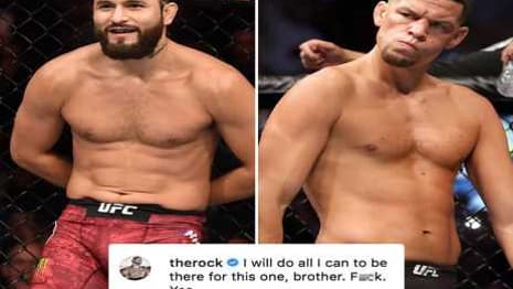 The Rock May Present The BMF Title To The Winner Of The Masivdal And Diaz Fight At UFC 244