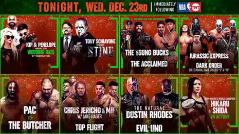 The Young Bucks, PAC, Chris Jericho, And Jurassic Express Are Scheduled To Fight On Tonight's AEW DYNAMITE