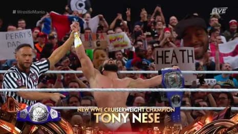 Tony Nese Defeats Buddy Murphy To Become The New Cruiserweight Champion At WRESTLEMANIA