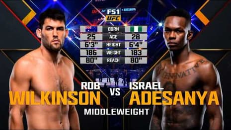 UFC Uploads Israel Adesanya's First Middleweight Fight For The Promotion