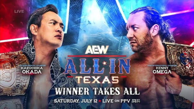 New AEW Unified Champion Crowned - Kenny Omega vs Kazuchika Okada Results From AEW All In: Texas