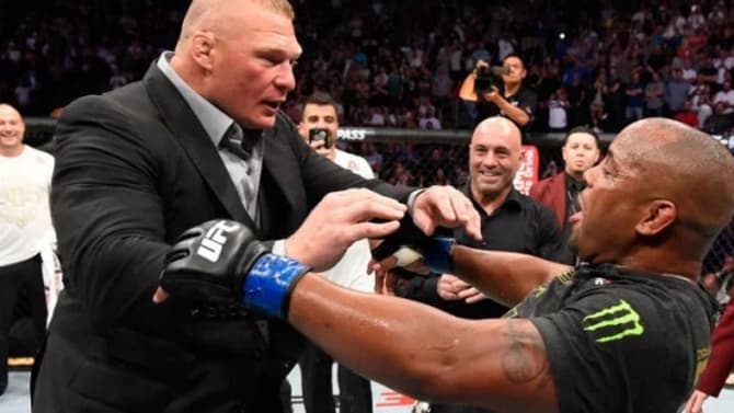 Daniel Cormier Taunts Brock Lesnar During SUMMERSLAM Match: &quot;When We Clash I’m In That Ass!&quot;