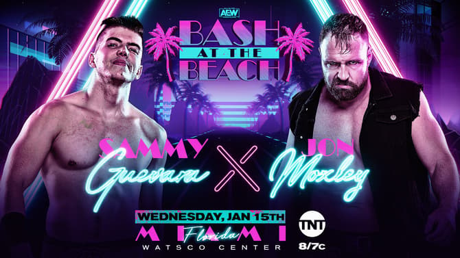 AEW BASH AT THE BEACH Results For January 15, 2020: Jon Moxley VS Sammy Guevara And More