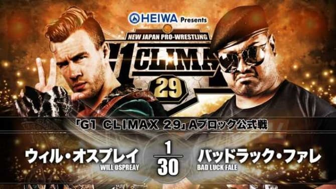 Will Ospreay Gets The Win Over Bad Luck Fale Via Disqualification In The G1 CLIMAX Tournament