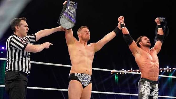The Miz And John Morrison Have A Moment After Winning SMACKDOWN Tag Team Titles At SUPER SHOWDOWN