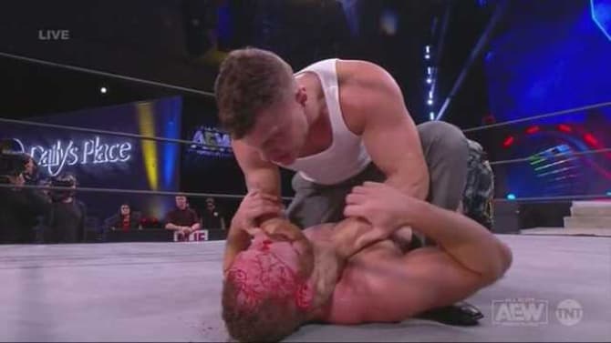 MJF Leaves Jon Moxley A Bloody Mess On DYNAMITE Ahead Of Their Title Match At AEW ALL OUT