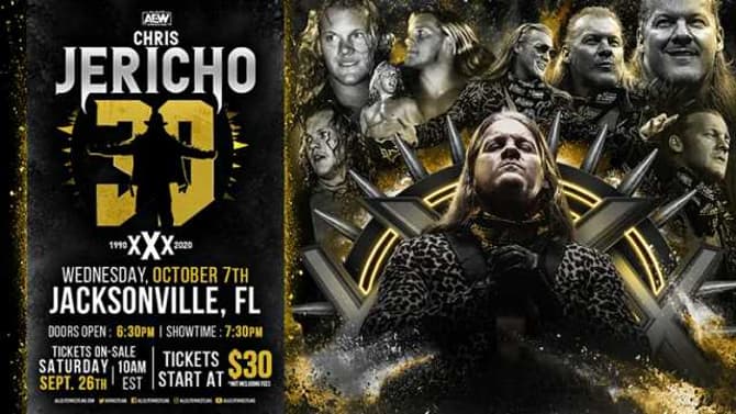 The Latest Episode Of AEW DYNAMITE Will Celebrate Chris Jericho's 30 Years In The Business