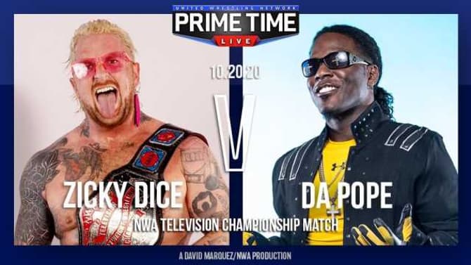 Zicky Dice Is Set To Defend The NWA Television Championship For UNITED WRESTLING NETWORK Primetime Live PPV