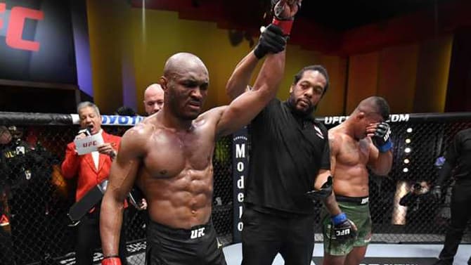 Kamaru Usman Gets The KO Win Over Gilbert Burns At UFC 258