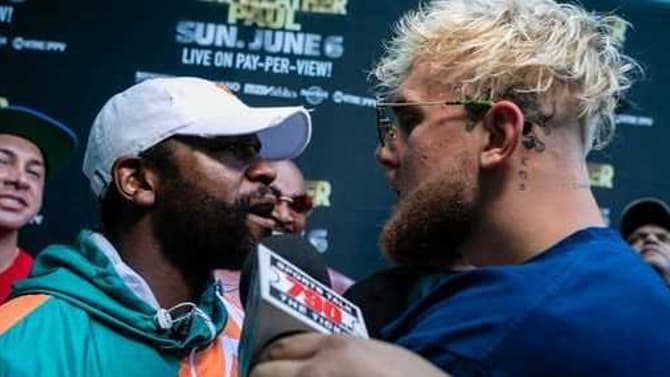 VIDEO: Wild Brawl Breaks Out At Floyd Mayweather VS. Logan Paul Press Conference