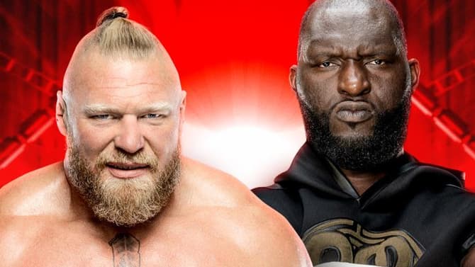 Brock Lesnar And Omos Face-Off On RAW... And The Beast Backs Down!