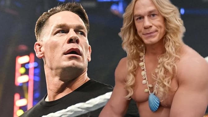 WWE Superstar John Cena Is UNRECOGNIZABLE As BARBIE's &quot;Mermaid Ken&quot; In New Behind-The-Scenes Video