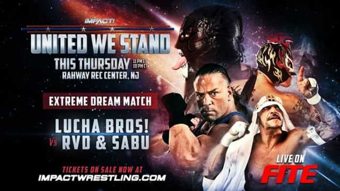 Match Results For IMPACT WRESTLING'S UNITED WE STAND Event