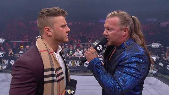 AEW DYNAMITE: A Fan Tried To Attack Chris Jericho And MJF But Received A Punch From Y2J - VIDEO